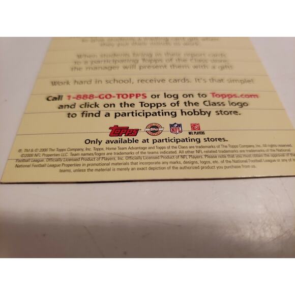 DREW BREES 2008 Topps of the Class Insert Saints Students Work Hard Get Cards - Picture 3 of 3